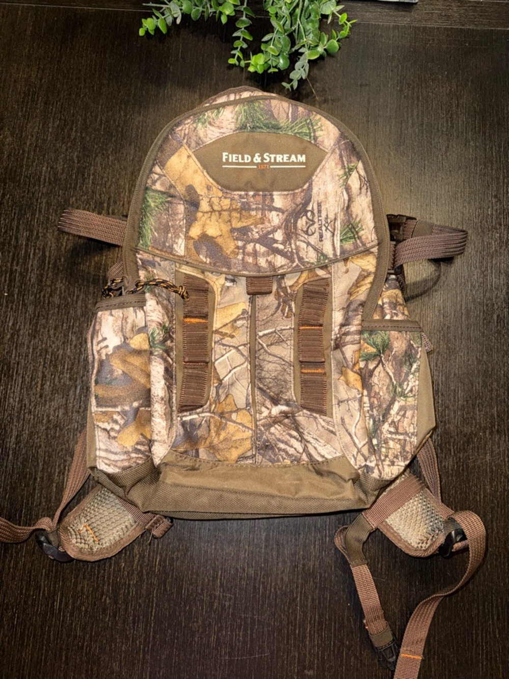 Field & Stream Camouflage Men's Outdoor Backpack in Brown and Green